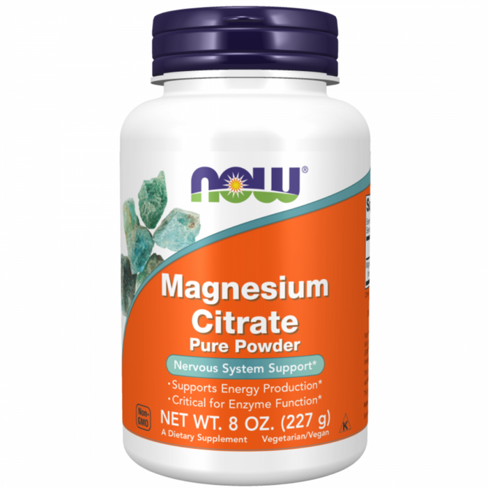 NOW Magnesium Citrate Pure Powder 227g - The Health Shop