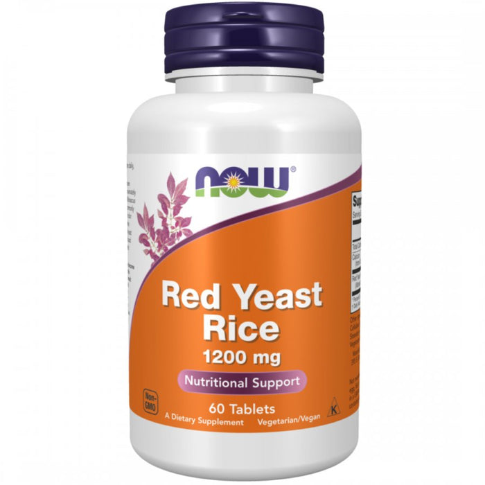 NOW Red Yeast Rice 1200mg 60tabs - The Health Shop