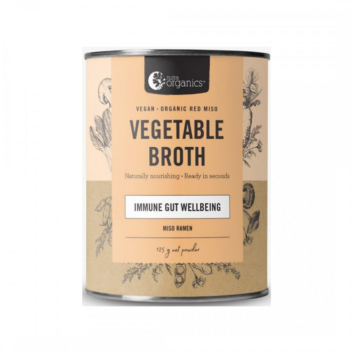 Nutra Organics Vegetable Broth, Miso Ramen 125g - The Health Shop