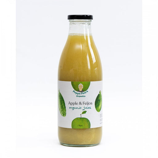 Poppa Pete's Apple & Feijoa Organic Juice 1L - The Health Shop