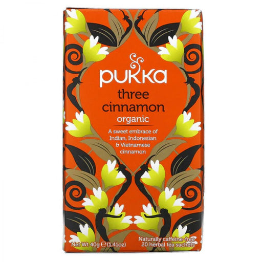 Pukka Three Cinnamon 20 herbal tea sachets - The Health Shop