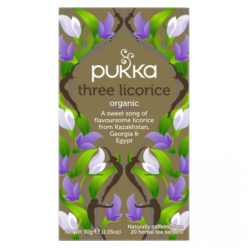 Pukka Three Licorice 20 herbal tea sachets - The Health Shop