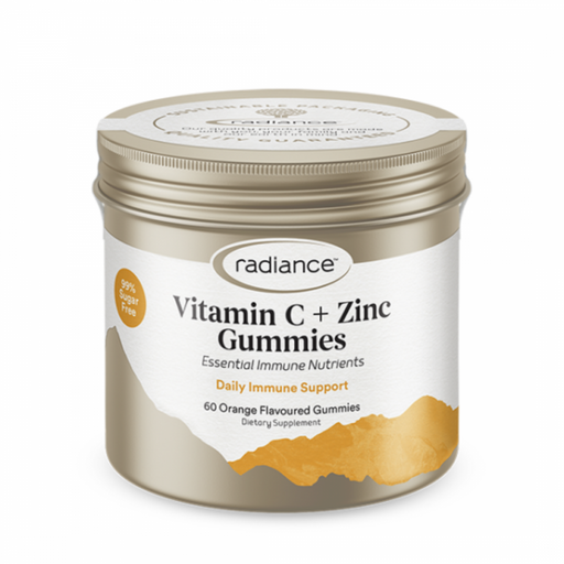 Radiance Vitamin C + Zinc Gummies 90 orange flavour - The Health Shop