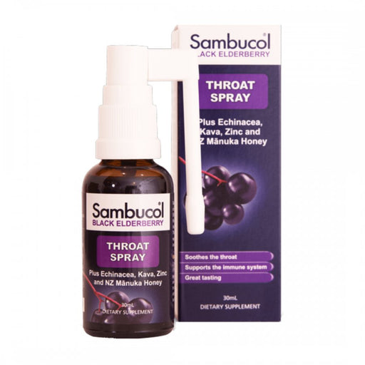 Sambucol Black Elderberry Throat Spray 30ml - The Health Shop