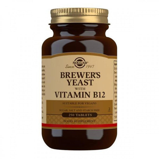 Solgar Brewer's Yeast with Vitamin B12 250tabs - The Health Shop