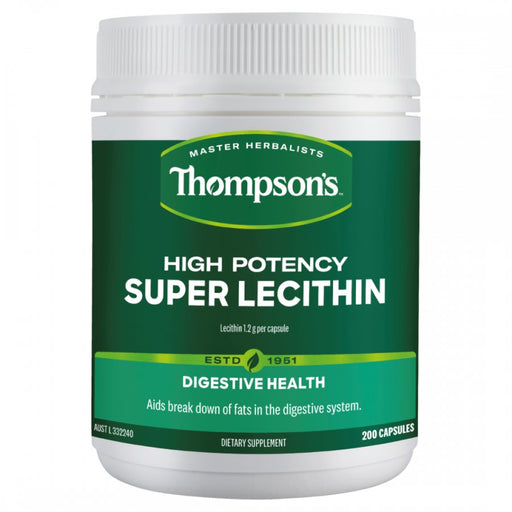 Thompson's Super Lecithin High Potency 200caps - The Health Shop