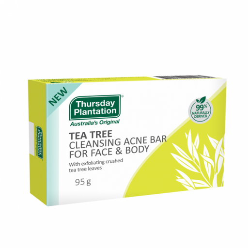 Thursday Plantation Tea Tree Cleansing Acne Bar for Face & Body - The Health Shop