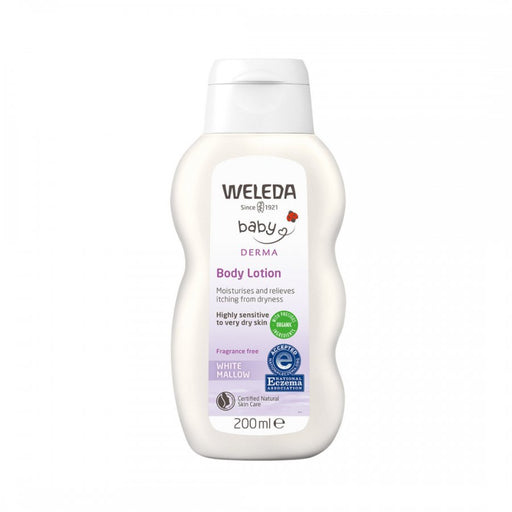 Weleda Baby Derma Body Lotion - White Mallow 200ml - The Health Shop